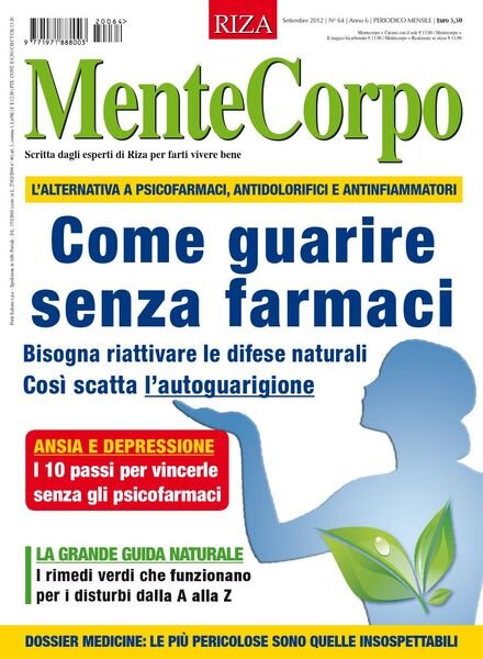 MenteCorpo – Settembre 2012 Cover
