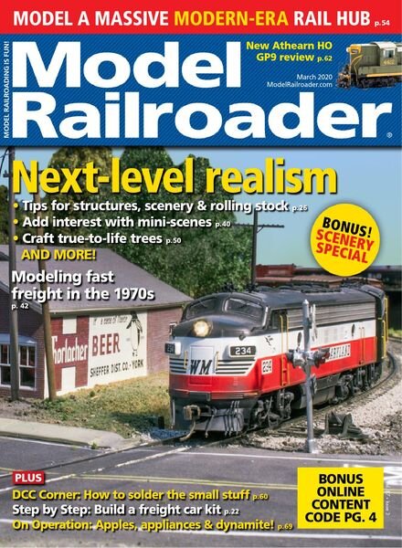 Model Railroader – March 2020 Cover