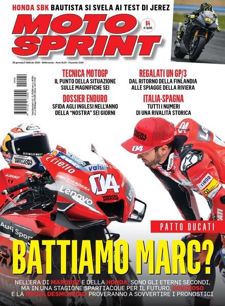 Moto Sprint – 28 Gennaio 2020 Cover