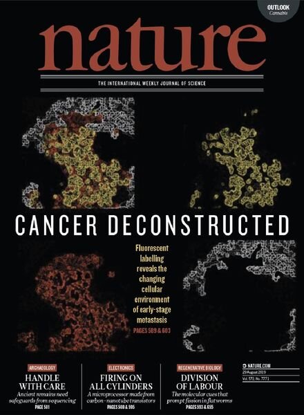 Nature – 29 August 2019 Cover