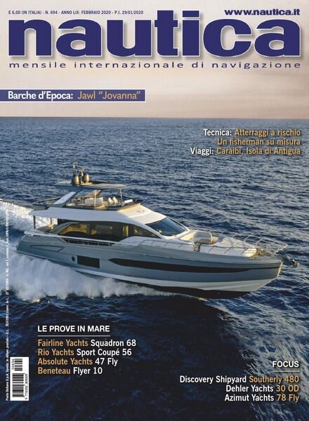 Nautica – febbraio 2020 Cover
