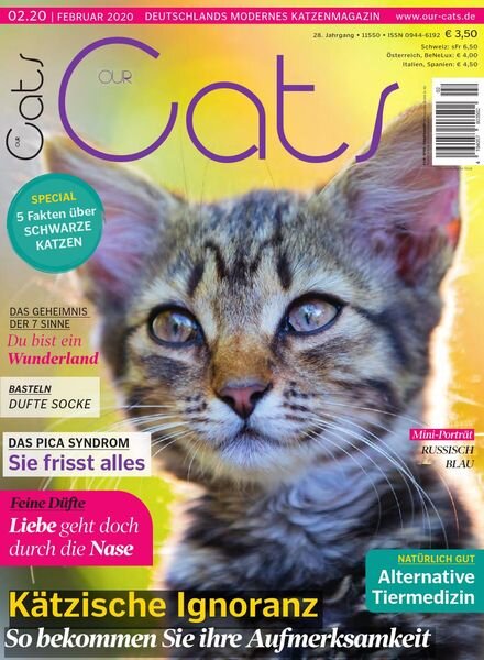 Our Cats – Februar 2020 Cover