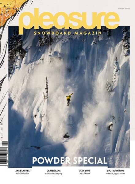Pleasure Snowboard Magazin – Januar 2020 Cover