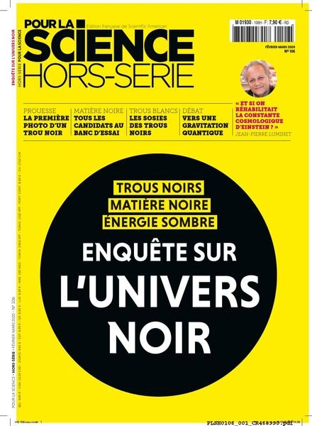 Pour la Science – mars 2020 Cover