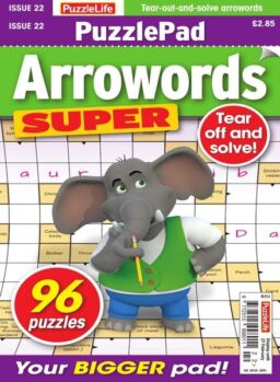 PuzzleLife PuzzlePad Arrowords Super – Issue 22 – January 2020