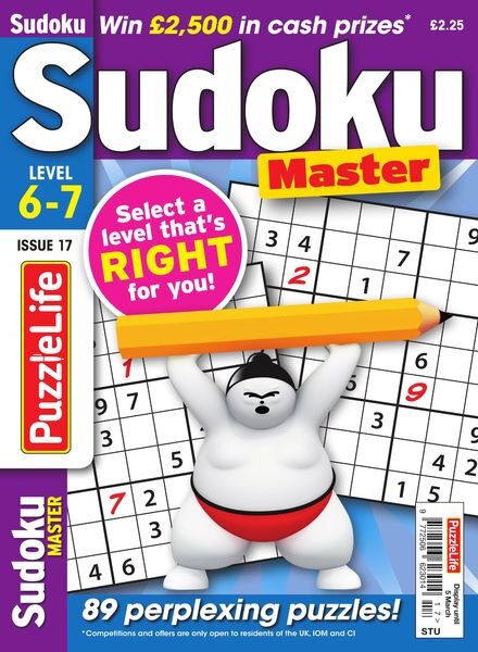 PuzzleLife Sudoku Master – Issue 17 – February 2020 Cover