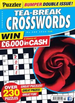 Puzzler Tea-Break Crosswords – Issue 290 – February 2020