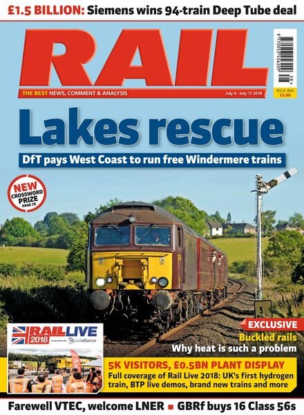 Rail – Issue 856 – July 4, 2018 Cover