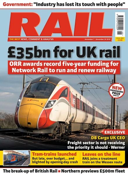 Rail – Issue 865 – November 7, 2018 Cover