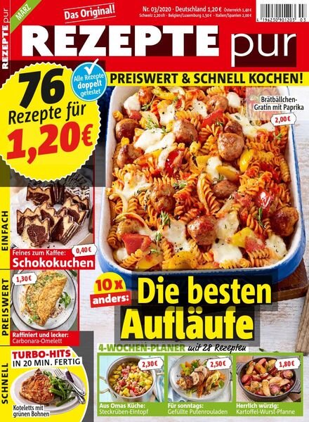 Rezepte Pur – Marz 2020 Cover