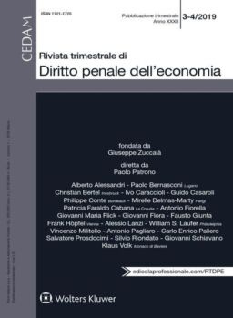 Rivista Trimestrale di Diritto Penale dell’Economia – Novembre 2019