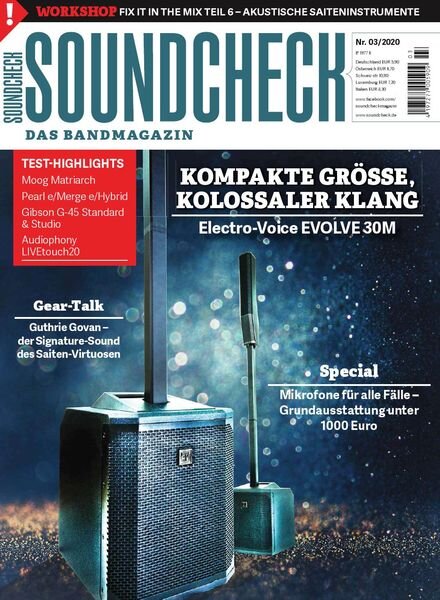 Soundcheck – Marz 2020 Cover