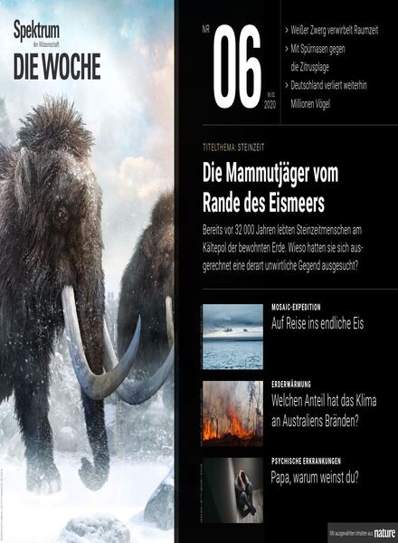 Spektrum Die Woche – 07 Februar 2020 Cover
