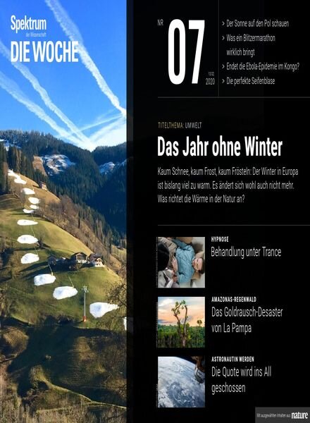 Spektrum Die Woche – 14 Februar 2020 Cover