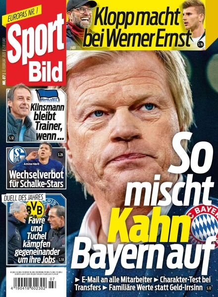 Sport Bild – 12 Februar 2020 Cover