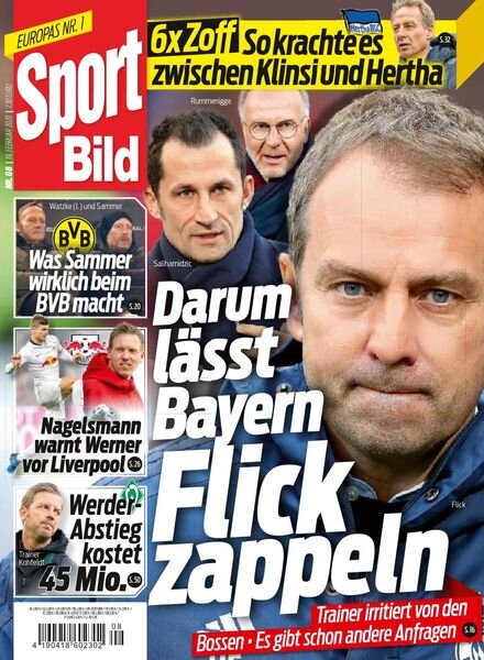 Sport Bild – 19 Februar 2020 Cover