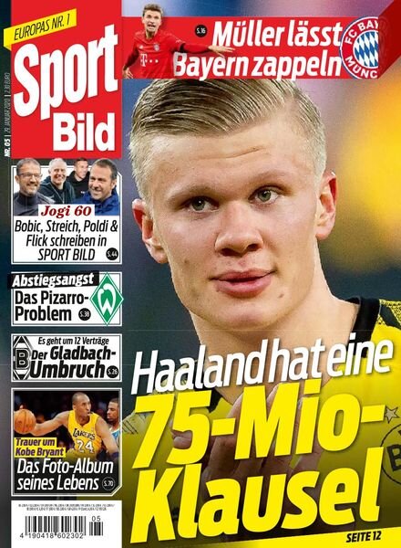 Sport Bild – 29 Januar 2020 Cover