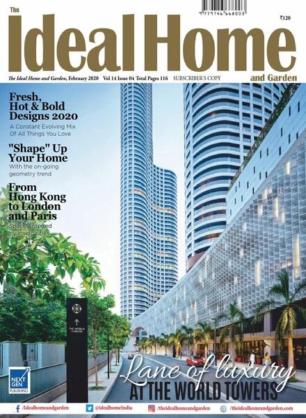 The Ideal Home and Garden – February 2020 Cover