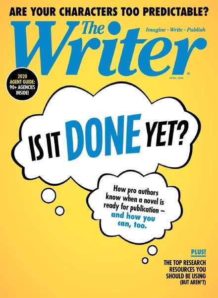 The Writer – April 2020 Cover