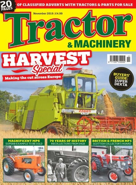 Tractor & Machinery – November 2019 Cover