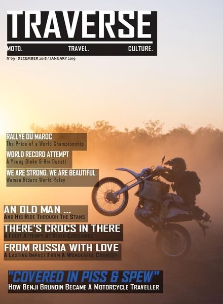 TRAVERSE – Issue 9 – December 2018 – January 2019 Cover