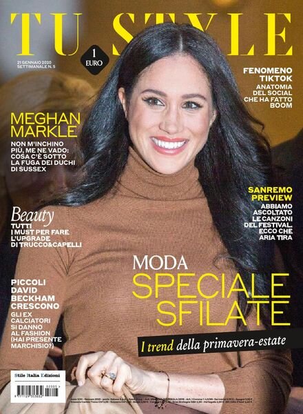 Tu Style – 21 gennaio 2020 Cover
