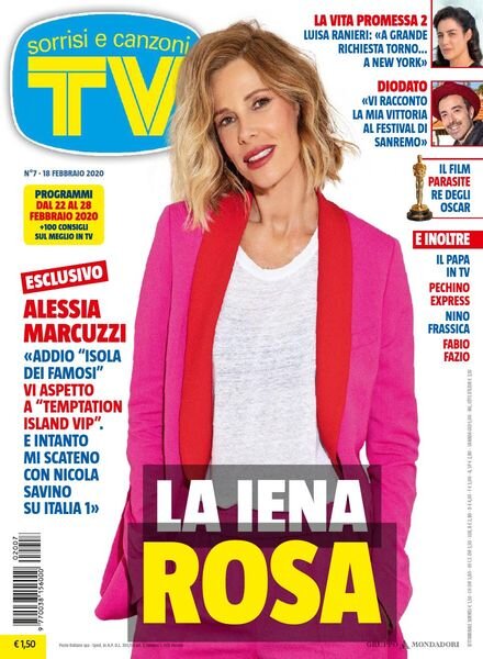 TV Sorrisi e Canzoni – 18 Febbraio 2020 Cover