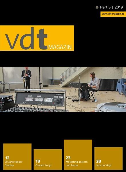 Vdt Magazin – Nr.5 2019 Cover