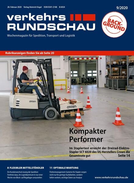 VerkehrsRundschau – 20 Februar 2020 Cover