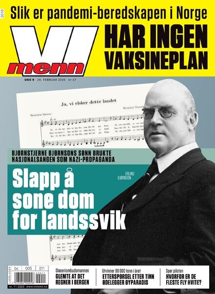 Vi Menn – 28 februar 2020 Cover