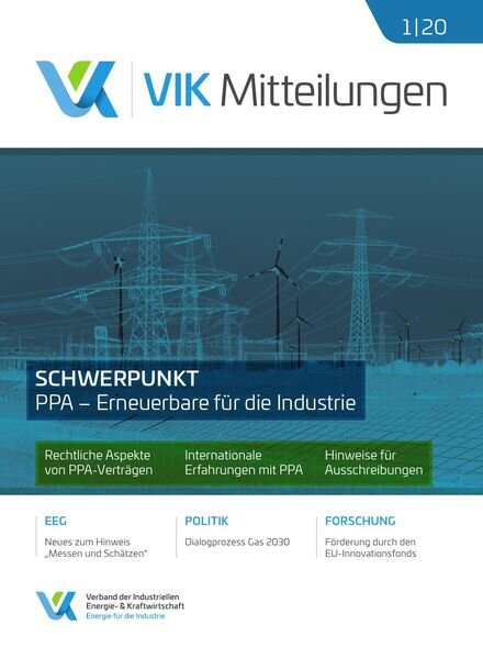 VIK-Mitteilung – Februar 2020 Cover