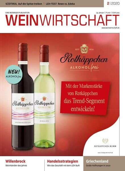 Weinwirtschaft – 24 Januar 2020 Cover