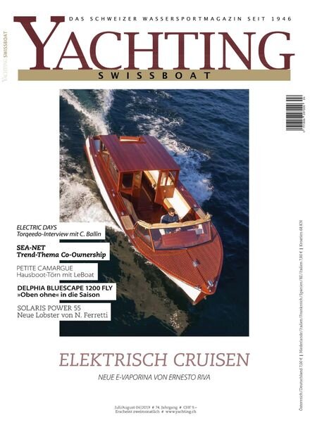 Yachting Swissboat – Juli-August 2019 Cover