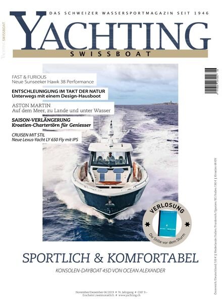 Yachting Swissboat – November-Dezember 2019 Cover