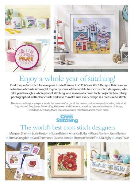 365 Cross Stitch Designs – February 2020 Cover