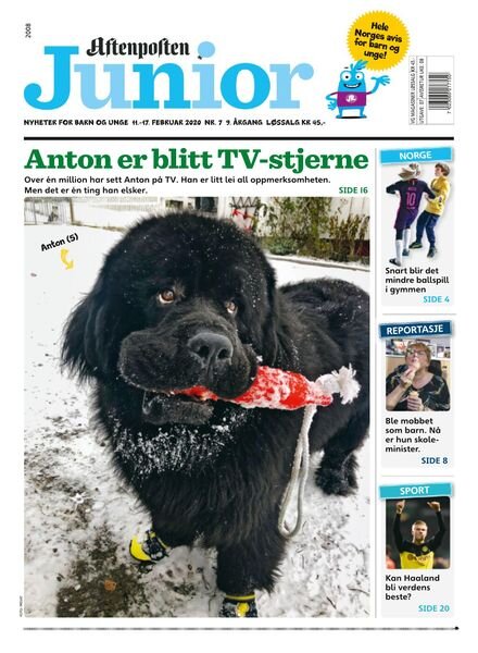 Aftenposten Junior – 11 februar 2020 Cover