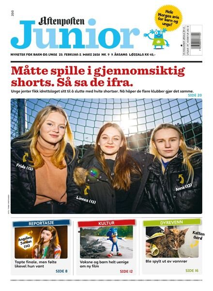 Aftenposten Junior – 25 februar 2020 Cover
