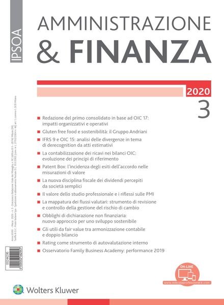 Amministrazione & Finanza – Marzo 2020 Cover