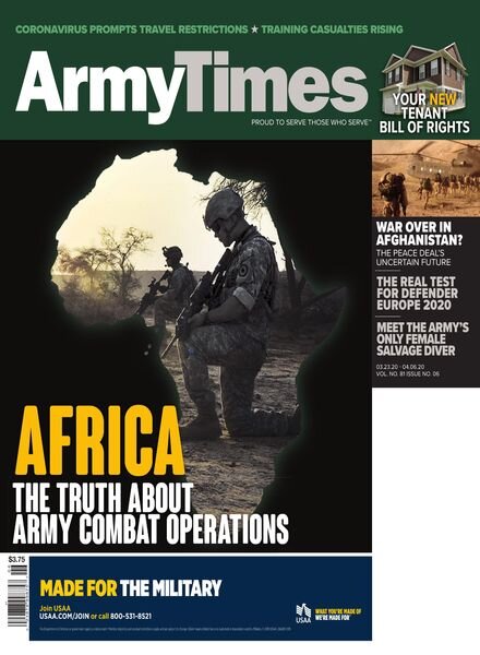 Army Times – March 23, 2020 Cover