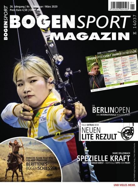 Bogensport Magazin – Februar-Marz 2020 Cover