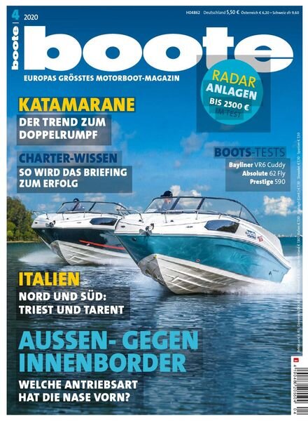 Boote – April 2020 Cover