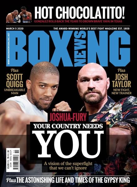 Boxing News – 5 March 2020 Cover