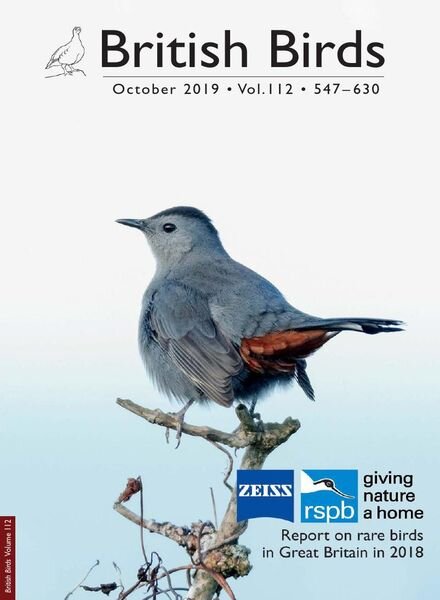 British Birds – October 2019 Cover