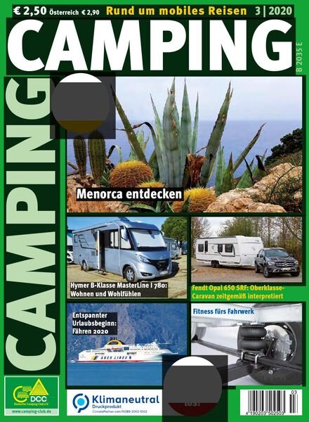 Camping Germany – Marz 2020 Cover