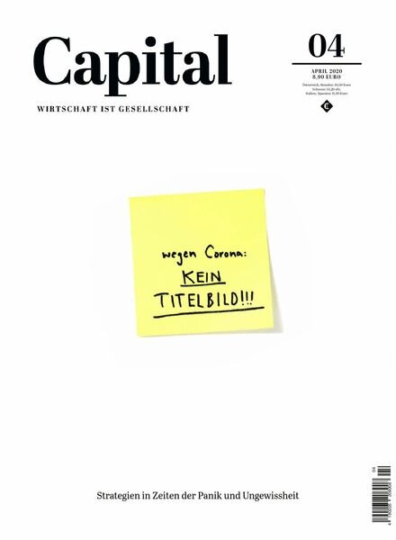 Capital Germany – April 2020 Cover