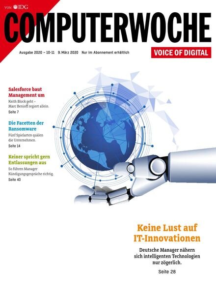 Computerwoche – 09 Marz 2020 Cover