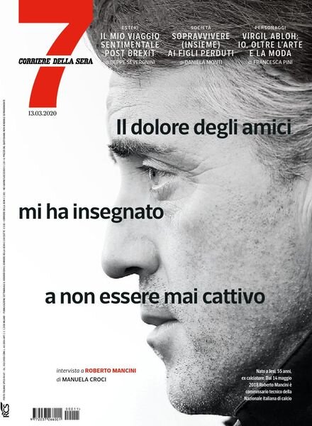 Corriere della Sera Sette – 13 marzo 2020 Cover