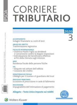 Corriere Tributario – Marzo 2020