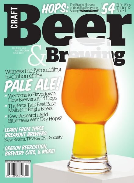 Craft Beer & Brewing – April-May 2018 Cover