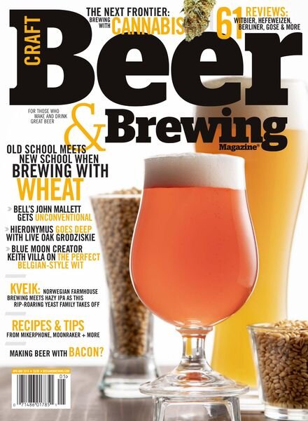 Craft Beer & Brewing – April-May 2019 Cover